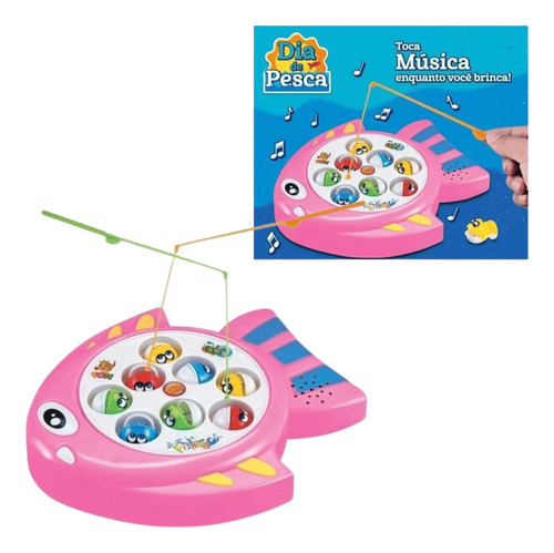 Brinquedo De Pescaria Diversão Dia De Pesca Toca Música